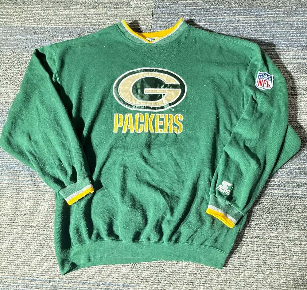 Vintage 1995 Starter Green Bay Packers NFL Sweatshirt Green